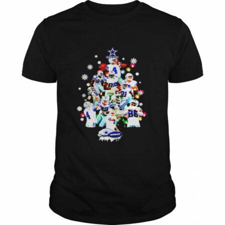 Dallas Cowboys All Player Christmas Tree T-shirt