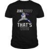 Dallas Cowboys Ezekiel Elliott Zeke who thats who shirt