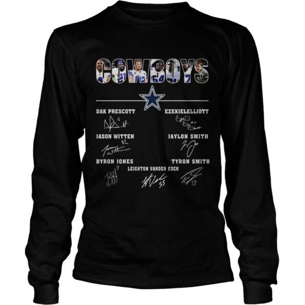 Dallas-Cowboys-Jason-Witten-Dak-Prescott-Ezekiel-Elliott-Byron-Jones-Tyron-Smith-Signatures-shirt_4