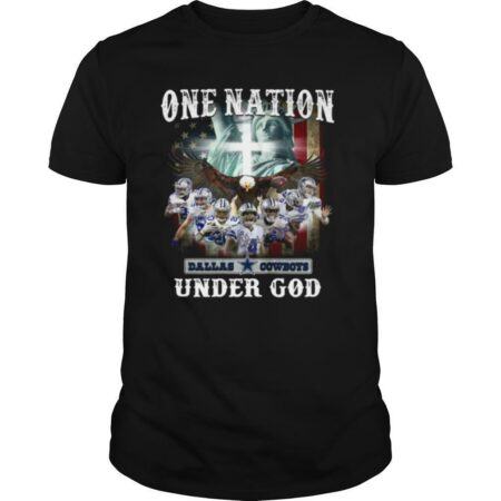 One Nation Dallas Cowboys Under God American Flag shirt