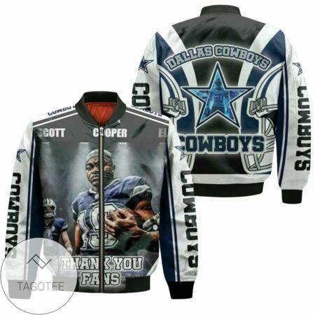 Amari Cooper #19 Dallas Cowboys Nfc East Division Champions Super Bowl 2021 Bomber Jacket