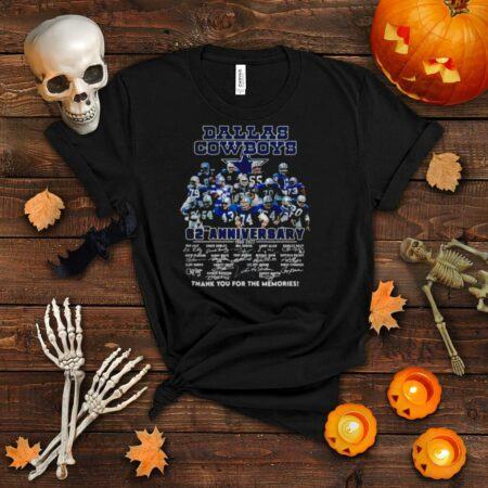 Dallas Cowboys 62th anniversary 1960 2022 signatures thank you for the memories shirt