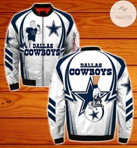 Dallas Cowboys Bomber Jacket Player Pattern