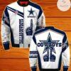 Dallas Cowboys Bomber Jacket White & Blue