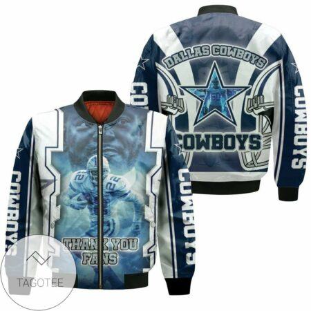 Emmitt Smith #22 Dallas Cowboys Nfc East Division Champions Super Bowl 2021 Bomber Jacket
