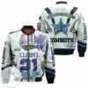 Ezekiel Elliott #21 Nfc East Division Champions Super Bowl 2021 Dallas Cowboys Thank You Fans Bomber Jacket