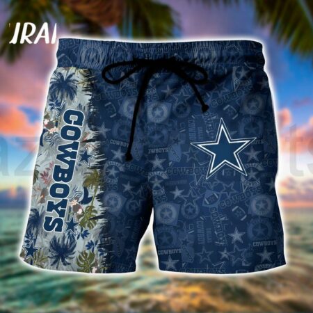 HOT Dallas Cowboys NFL Summer Hawaiian Shirt And Shorts_4
