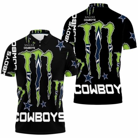 Monster Energy Logo For Lovers Dallas Cowboys Polo Shirt