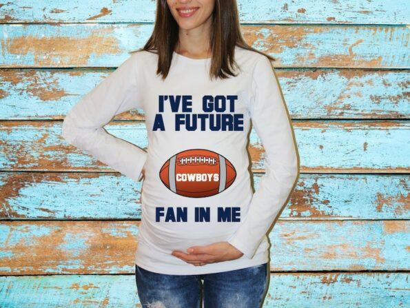 Cowboys fan Maternity Shirt Pregnancy Shirt Pregnancy Announcement Baby Shower Gift Birth Announcement