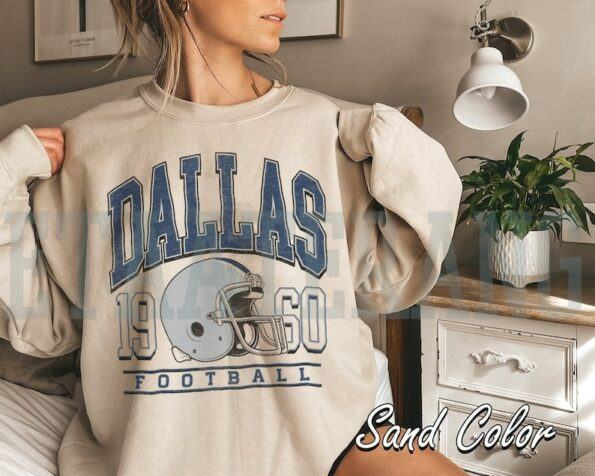 Custom Your City, Vintage Your Town of Dallas Crewneck Sweatshirt, Dallas Shirt, Dallas Fan Crewneck Shirt Gift