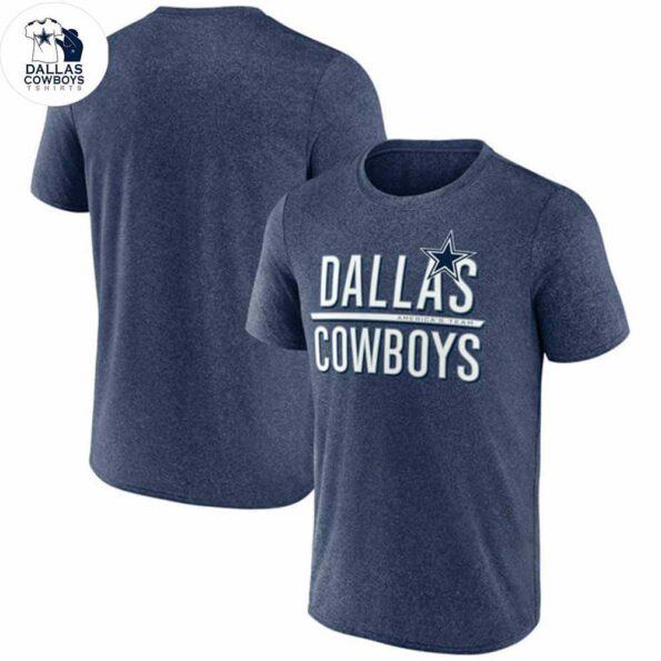 Dallas Cowboy Shirts,Men’s Fanatics Branded Heathered Navy Dallas Cowboys Lap the Pack T-Shirt
