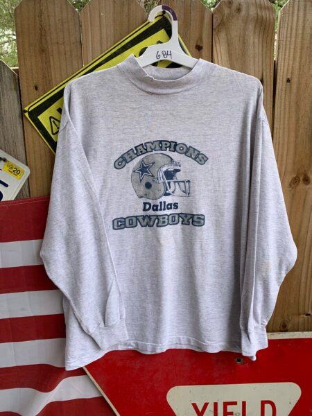Vintage 90s Dallas Cowboys Champions Long sleeves shirt Size XL by Signal