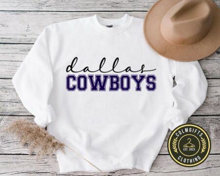 Vintage Dallas Cowboy Football Crewneck Sweatshirt T-Shirt jzt
