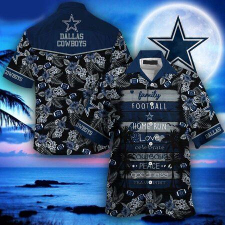 Dallas Cowboys Hawaiian Shirt Dallas Cowboys Family Football Hawaiian Shirt, Gift For Fan