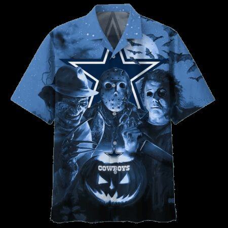 Dallas Cowboys Hawaiian Shirt Dallas Cowboys Horror Night 3D Hawaiian Shirt