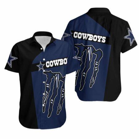 Dallas Cowboys Hawaiian Shirt Dallas Cowboys Monster Energy 3D Hawaiian Shirt