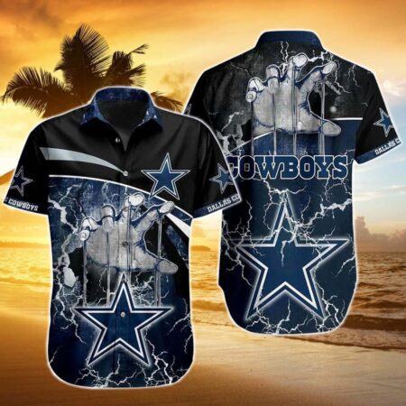 Dallas Cowboys Hawaiian Shirt Dallas Cowboys Puppet Control Hand Graphic Hawaiian Shirt, Gift For Fan