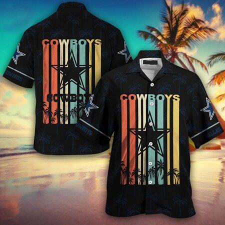 Dallas Cowboys Hawaiian Shirt Dallas Cowboys Retro Vintage Summer Hawaiian Shirt, Gift For Fan