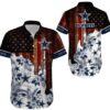 Dallas Cowboys Hawaiian Shirt Dallas Cowboys Vintage US Flag Hawaiian Shirt, Gift For Fan