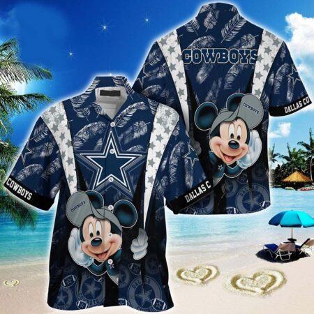 Dallas Cowboys Hawaiian Shirt Funny Dallas Cowboys Mickey Mouse Hawaiian Shirt