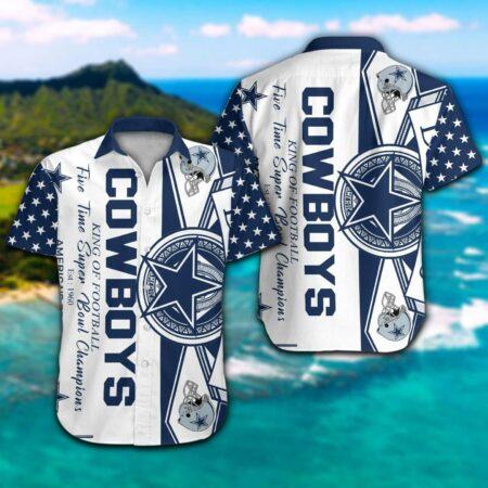 Dallas Cowboys Hawaiian Shirt Limited Dallas Cowboys King Of Football Hawaiian Shirt