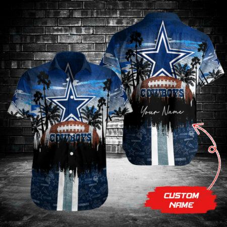 Dallas Cowboys Hawaiian Shirt Personalized Dallas Cowboys Beautiful Beach 3D Limited Hawaiian Shirt