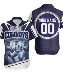 Dallas Cowboys Hawaiian Shirt Personalized Dallas Cowboys Super Bowl 2021 Team 3D Hawaiian Shirt