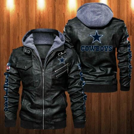 Dallas Cowboys Mens Vintage Leather Jacket Flight Bomber Coat Fans Outwear