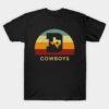 Retro Sunset - Dallas Cowboys Initial D Star T-Shirt