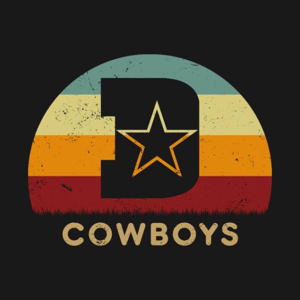 Retro-Sunset-Dallas-Cowboys-Initial-D-T-Shirt_2