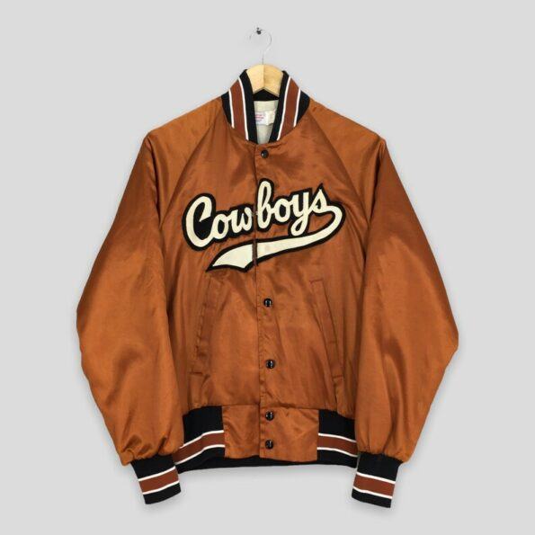 Vintage 90’s Cowboys Football Oklahoma State Jacket Small Dallas Cowboys Okla State Rugby American Football NFL Varsity Jacket Size S