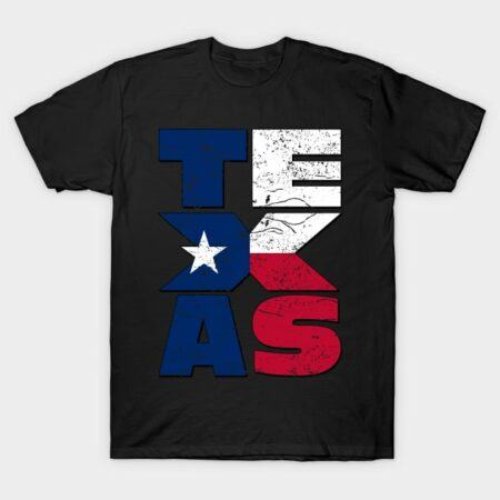 Vintage Texas flag with Star USA T-Shirt