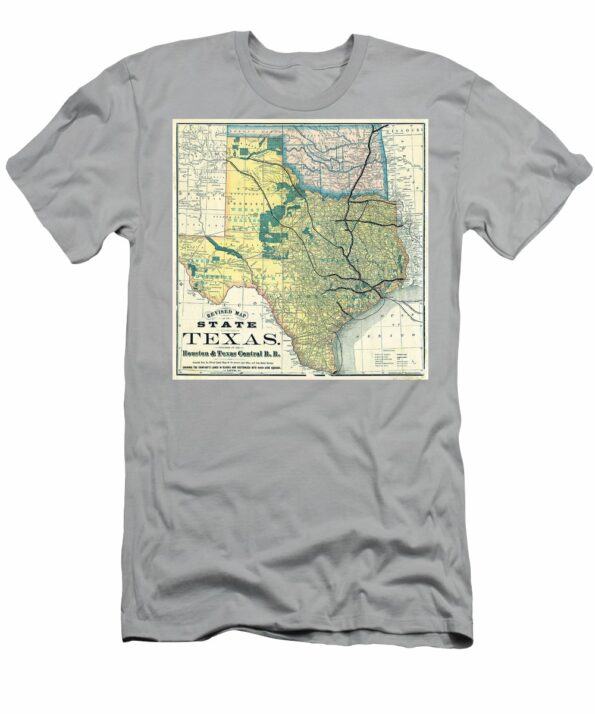 1876 Texas Railroad Map Jon Neidert